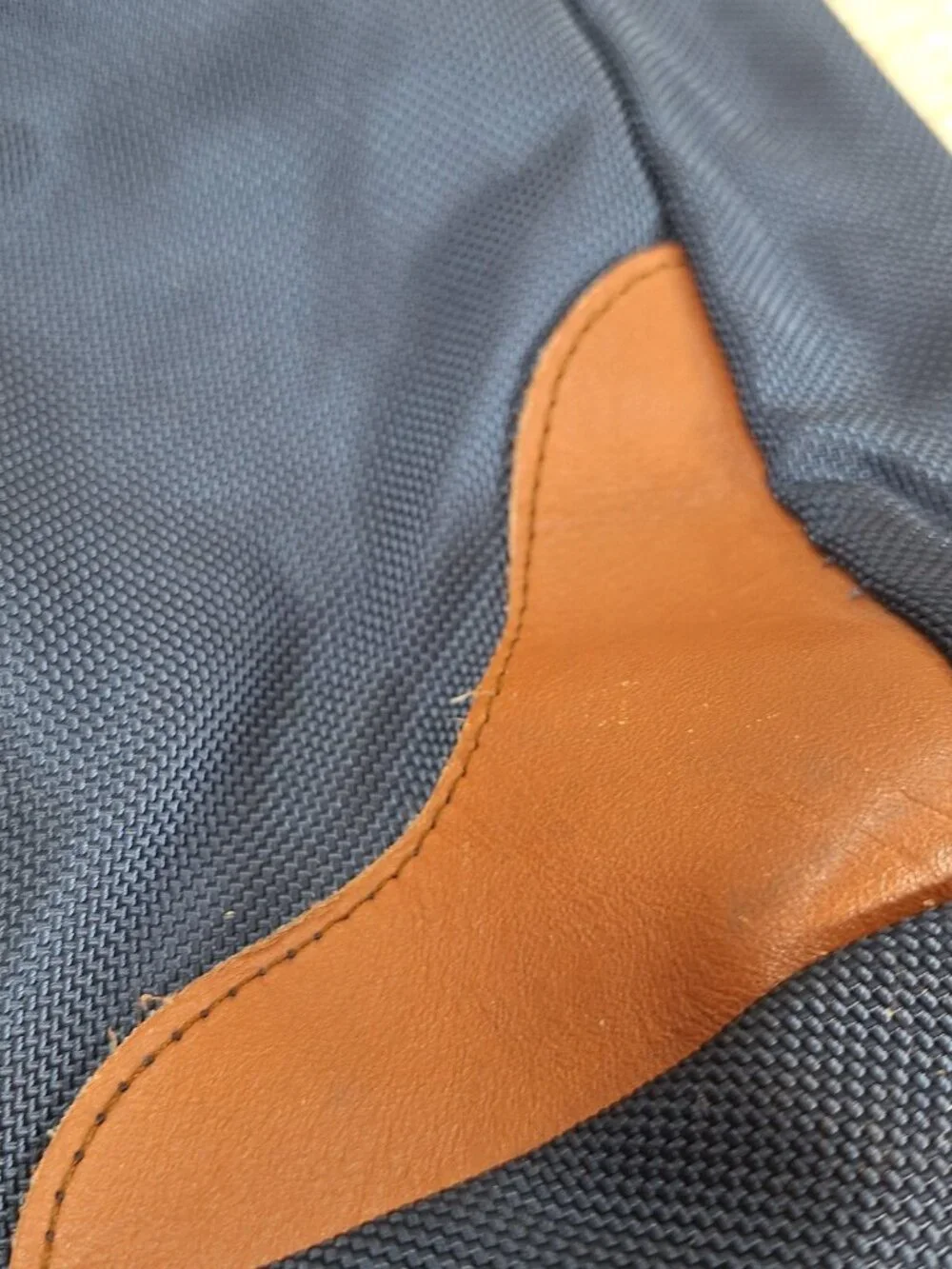 Vintage Eddie Bauer x Ford Bronco Leather & Canvas Duffle Tote Overnight Bag